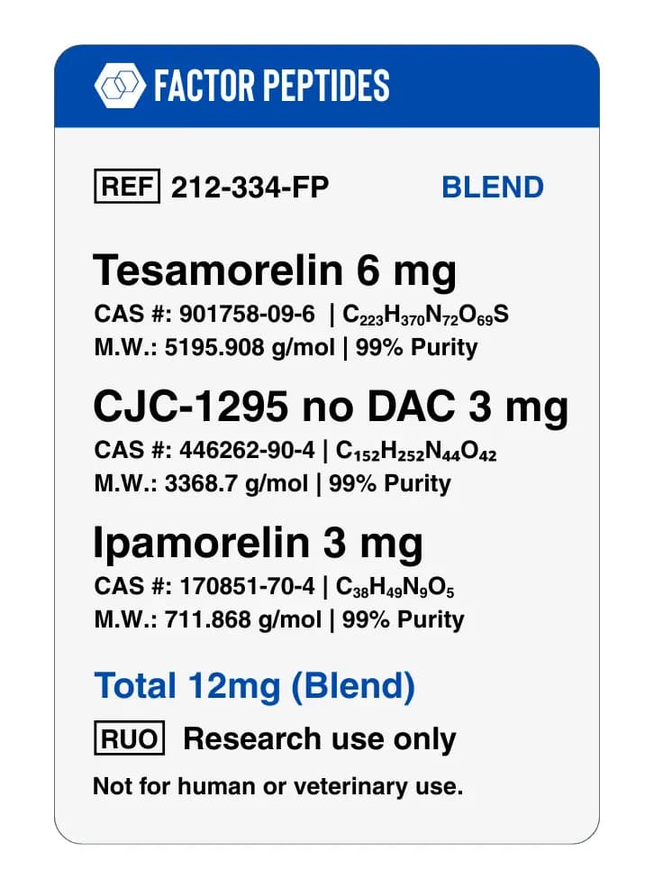 Tesamorelin + CJC1295 + Ipamorelin Blend thumbnail 3