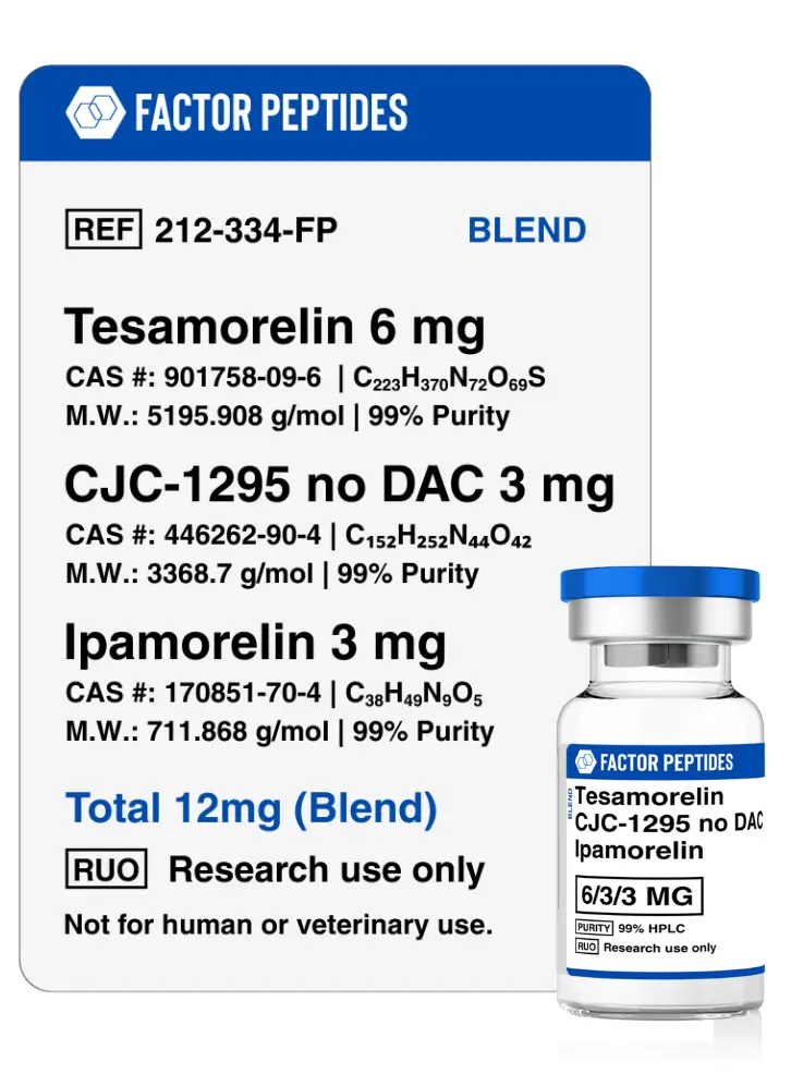 Tesamorelin + CJC1295 + Ipamorelin Blend
